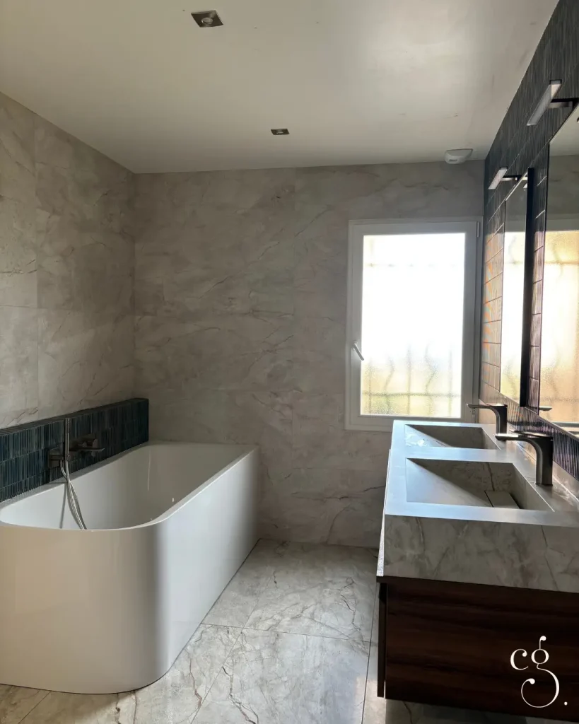 rénovation salle de bain clé en main Carine Garcet , CGstudiodeco 64